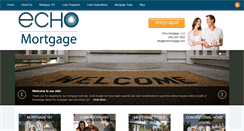 Desktop Screenshot of echomortgage.com